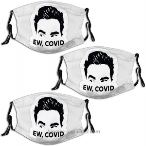 Titafel Ew Covid 3PC Cloth Face Mask Reusable Adjustable Washable for Adult & Teens with 6 Filters Black at  Men’s Clothing store