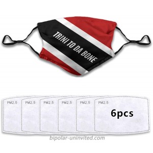 Trinidad and Tobago Pride Unisex Face Mask Reusable Anti Face Cover Women Men Face Scarf with 6 Filters at  Men’s Clothing store