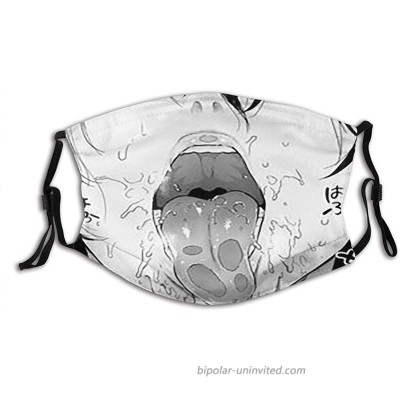 Unisex Ahegao Dust Masks Full Face Mask Dust-Proof Sunscreen Turban Mask Halloween Mask Face Mask with Two Replaceable Filters Halloween Holiday at  Men’s Clothing store