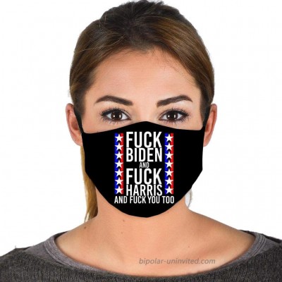 Unisex Fuck Kamala Harris and Fuck Joe Biden Offensive Face Mask Balaclavas Black at  Men’s Clothing store