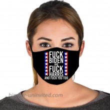 Unisex Fuck Kamala Harris and Fuck Joe Biden Offensive Face Mask Balaclavas Black at  Men’s Clothing store