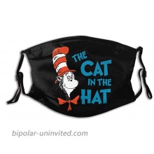 Unisex Nose Balaclava Anti Haze Protection The Cat in The Hat Dr. Seuss Adjustable Facial Decorations at  Men’s Clothing store