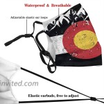 UNSUWU Colorado Flag Moutain Reusable Washable Face Bandanas Funny Pattern Adjustable Earloop Breathable at Men’s Clothing store