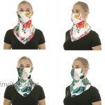 Women Face Mask Chiffon Mask Face Scarf Neck Gaiter with Ear Loop and Filter Triangle Sun Protection Face Mask at Women’s Clothing store