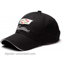 American shop g Car Logo Embroidered White Color Adjustable Baseball Caps for Men and Women Hat Travel Cap Racing Motor Hat Fit for Cadillac Black Medium at  Men’s Clothing store