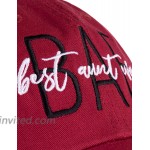 BAE Best Aunt Ever | Cute Funny Niece Nephew New Baby Dad Style Baseball Hat for Women-Cardinal