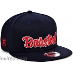 Barstool Sports New Era Classic Script 9FIFTY Adjustable Navy Red Snapback Cap at Men’s Clothing store