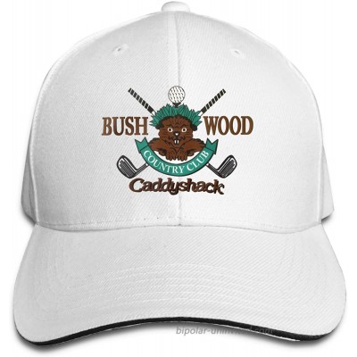 Caddyshack Bushwood Country Club Unisex Adult Baseball Cap Golf Baseball Cap Adjustable Sandwich Cap White at  Men’s Clothing store