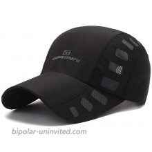Clape Running Baseball Cap Lightweight Quick Drying Summer Sports Sun Caps Breathable Outdoor Visor Hat CP23-Black at  Men’s Clothing store