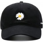 Dad hat Unisex Low-Key Daisy Flower Baseball Cap Cute Embroidery at Men’s Clothing store