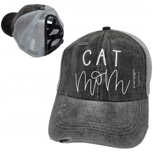 Dog MOM Trucker Hats CAT MOM Hats Fur MOM DAD Hats Rescue MOM Hats Trucker Hats Dog MOM Ponytail Hats Ponytail-CATMOM-Grey at  Women’s Clothing store