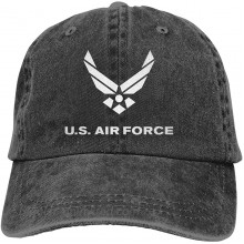 FUN DOGE FEAIYEA Denim Cap US Air Force Baseball Dad Cap Adjustable Classic Sports for Men Women Hat Black One Size at  Men’s Clothing store