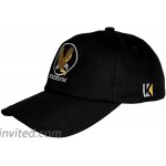 KUBILA Animal Freedom Bald Eagle Unisex Hat Embroidery Design Baseball Caps for Men Women Black Gold White