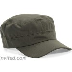LERTREE 2Pcs Adjustable Unisex Flat Top Twill Classical Baseball Cap Military Hat 22-23.6 in Cadet Cap Green+Black at Men’s Clothing store