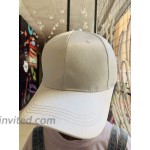 MonicaSun Satin Fashion Baseball Cap Outdoor Travel Visor Adjustable Shoulder Strap Unisex Cap White