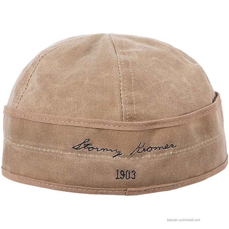 Stormy Kromer Waxed Cotton Cap - Lightweight Fall Hat with Earflaps
