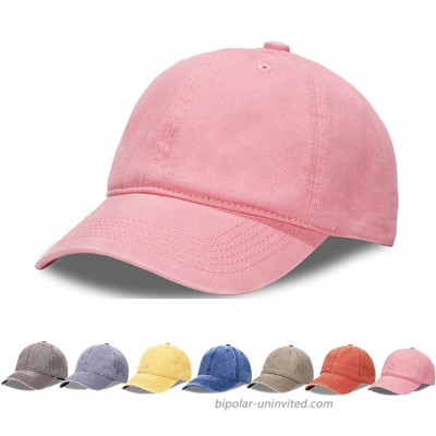 Unisex Adjustable Top Hats for Women Mens Baseball Caps Solid Baseball Hats Cotton Dad Hats Light Pink at  Women’s Clothing store