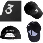 UTOWO Chance The Rapper Baseball-Cap Embroidered 3 Dad Hat Hip-Hop Black at Women’s Clothing store