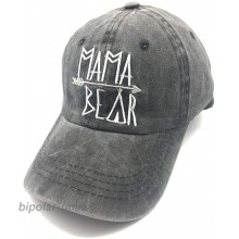 Waldeal Women's Mama Bear Baseball Caps Embroidered Vintage Distressed Dad Hat Thankful Black at  Women’s Clothing store