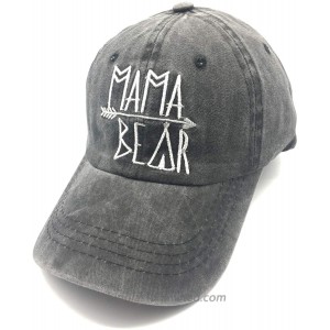 Waldeal Women's Mama Bear Baseball Caps Embroidered Vintage Distressed Dad Hat Thankful Black at  Women’s Clothing store