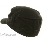 Washed Cotton Fitted Army Cap-Black W32S33F at Men’s Clothing store
