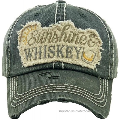 Women's Sunshine & Whiskey Vintage Baseball Hat Cap Black Tan at  Women’s Clothing store