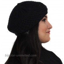 BERET HAT CAP alpaca Blend handmade in Peru colors BLACK