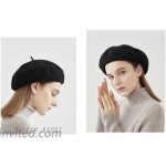 EASTER BARTHE Womens Black Wool Beret Hat Wool French Beret Women Black French Hat for Women Black Apparel Black Beret Black Winter Wool Hat Black at Women’s Clothing store