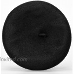 EASTER BARTHE Womens Black Wool Beret Hat Wool French Beret Women Black French Hat for Women Black Apparel Black Beret Black Winter Wool Hat Black at Women’s Clothing store