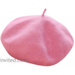 FakeFace Cute Kids Hat Dome Beret Artist Dome Beret Cap Headwear French Style Costume Pink One Size