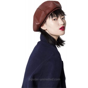 French Beret Hat Women - Girls French Style Beret Cap French Artist Classic Solid Color Leather Fashion Ladies Beret Hat Wine red at  Women’s Clothing store