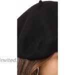 Hat Attack Women's Wool Beret Black One Size at Women’s Clothing store