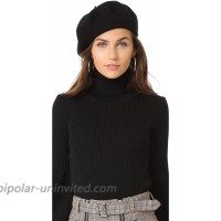 Hat Attack Women's Wool Beret Black One Size at  Women’s Clothing store