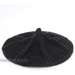 JELLYTREE Toddler Beret Hat Baby Girls French Artist Knit Hat Little Girls Warm Knitted Beret Kids Fashion Beanie Black at Women’s Clothing store