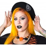 kreepsville 666 Ouija Planchette Black Beret Hat at Women’s Clothing store