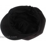 La Vogue Newsboy Cabbie Beret Cap for Women Beret Visor Bill Hat Black at Women’s Clothing store