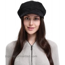 La Vogue Newsboy Cabbie Beret Cap for Women Beret Visor Bill Hat Black at  Women’s Clothing store