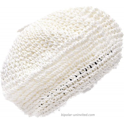Macy's Steve Madden Womens Women's White Crochet Beret Hat at  Women’s Clothing store