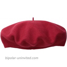 Scala Women's Wool Beret Red One Size at  Women’s Clothing store Children Berets