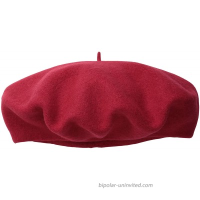 Scala Women's Wool Beret Red One Size at  Women’s Clothing store Children Berets
