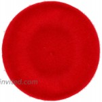 Skeleteen Red French Style Beret - Women's Classic Beret Hat for Casual Use - 1 Piece at Women’s Clothing store