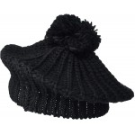 Steve Madden Women's Beret with Pom Black One Size at Women’s Clothing store