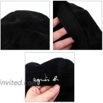 Sun Kea Ladies Embroidery Beret Hats Korean Style Solid Color Corduroy Pumpkin Cap Black at Women’s Clothing store