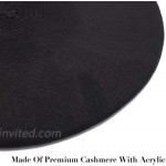 Sydbecs Cashmere Beret Hats for Women Girls Reversible French Berets Hat Solid Color Style Black at Women’s Clothing store