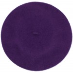 Ted and Jack - Elegant Solid Classic Beret in Purple at Women’s Clothing store