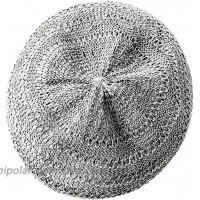 TENDYCOCO Straw Beret Hat Summer Woven Frech Hat Travel Beach Basque Beret Art Hat for Women Girls Lady - Grey at  Women’s Clothing store