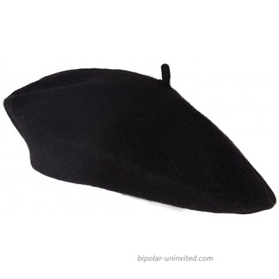 TOP HEADWEAR Wool Blend French Bohemian Beret Black at  Women’s Clothing store Beret Hat Women
