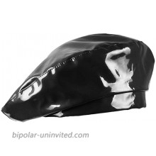 UTOWO Patent Leather French Style Beret Hat PU Dancing for Women Black at  Women’s Clothing store