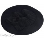 VECRY Women's 100% Wool Bucket Hat Felt Cloche Beret Dress Winter Beanie Hats Beret-Black at Women’s Clothing store