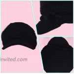 Women Newsboy Beanie Beret Hats Winter Knit Cap Fashion Casual Classic Warm Wool with Brim Artist Berret Cute boinas gorros de Mujer for Teen Girls Womens Lady Mother Black at Women’s Clothing store
